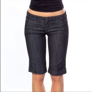 Skinny Denim Bermuda Shorts NWT